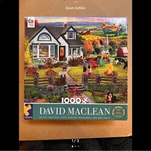 Ceaco David Maclean 1000-Piece Puzzle - Colorful Farmhouse Scene